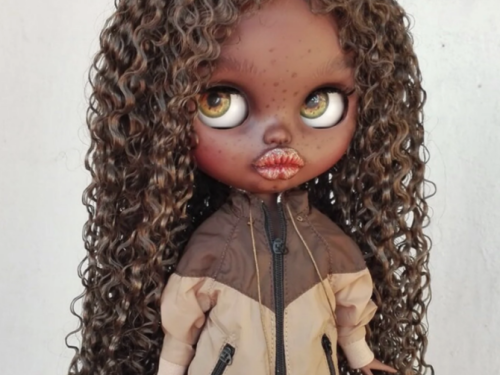 SHONDRA African American Black girl Blythe custom doll ooak by Antique Shop Dolls